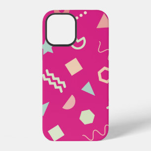 Vintage of seamless repeat pattern with Memphis on iPhone 12 Case
