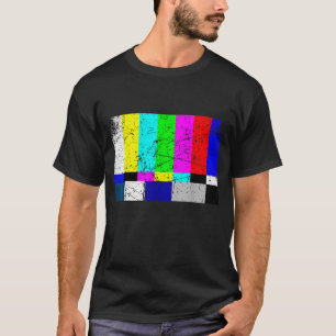Vintage Off Air Tv Colour Bars Retro TV T-Shirt