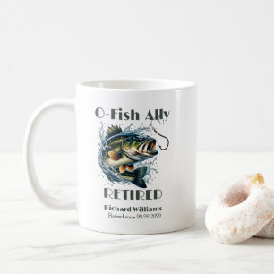 Vintage OFishAlly Retired Big Fish Take The Bait  Coffee Mug