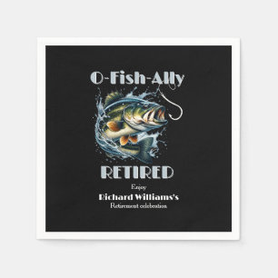 Vintage OFishAlly Retired Big Fish Take The Bait Napkin
