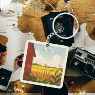 Vintage Ohio Keychain