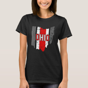 Vintage OHIO Ohio Map Women Men T-Shirt