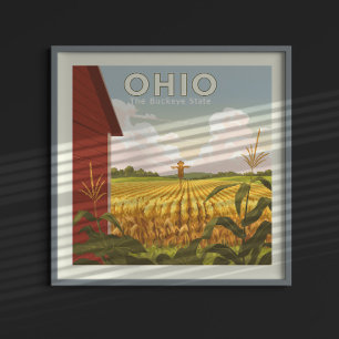  Vintage Ohio Poster