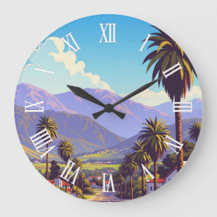 Vintage Ojai California Large Clock