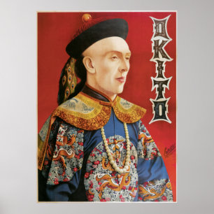 Vintage Okito Magician Poster