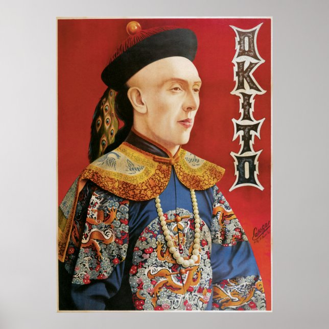 Vintage Okito Magician Poster (Front)