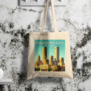 Vintage Oklahoma City Oklahoma Tote Bag