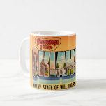 Vintage Oklahoma Greeting Postcard Coffee Mug<br><div class="desc">A wonderful vintage postcard for Oklahoma repurposed!</div>