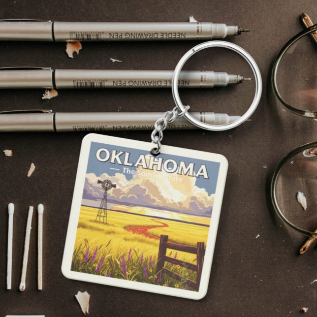 Vintage Oklahoma Keychain (Creator Uploaded)