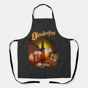 Vintage Oktoberfest Beer Backyard Grill Apron
