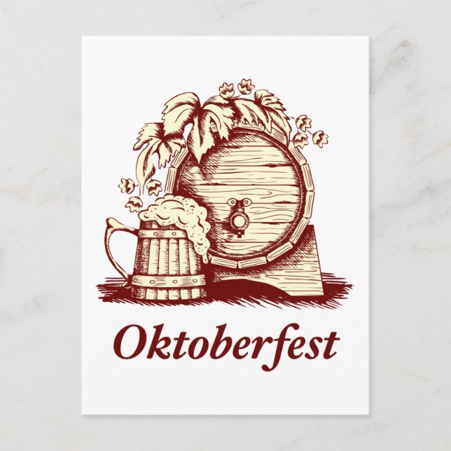 Vintage Oktoberfest Postcard (Front)
