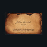 Vintage Old Burned Paper Novelist Business Card<br><div class="desc">Vintage Old Burned Paper Novelist Business Cards.</div>