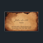 Vintage Old Burned Paper Novelist Business Card<br><div class="desc">Vintage Old Burned Paper Novelist Business Cards.</div>