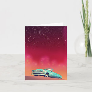 Vintage Old Car Holiday Card