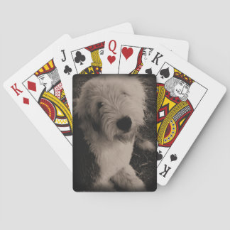Vintage Old English Sheepdog Playing Cards