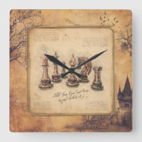 Vintage Old Fashioned Chess Pieces Art Player Gift
