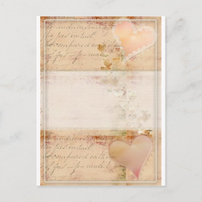 Vintage, old fashioned design postcard (Front)