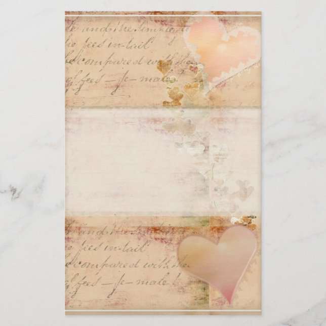 Vintage, old fashioned design stationery (Front)