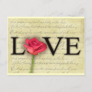 Vintage Old Fashioned Love Postcard