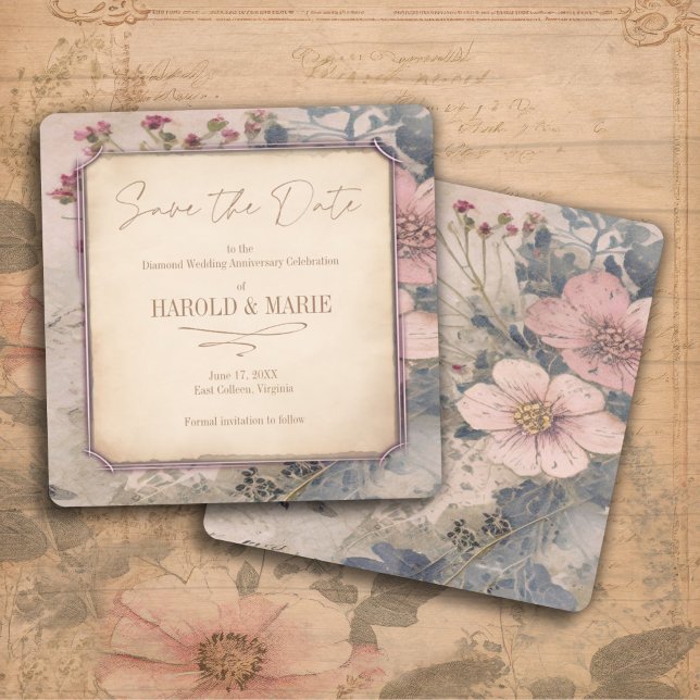Vintage Old Fashioned Save the Date Card  (Creator Uploaded)