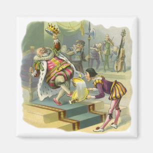 Vintage Old King Cole Nursery Rhyme Poem Song Magnet