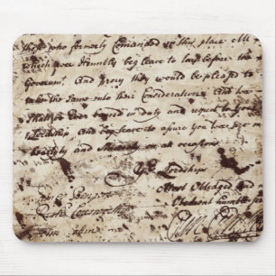 Vintage Old letter Mouse Pad