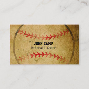 Vintage Old Look Baseball Carte de visite sportif