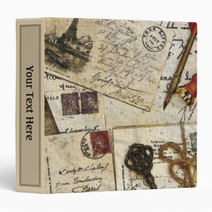 Vintage Old Mail Memories Binder