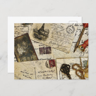 Vintage Old Mail Memories Postcard
