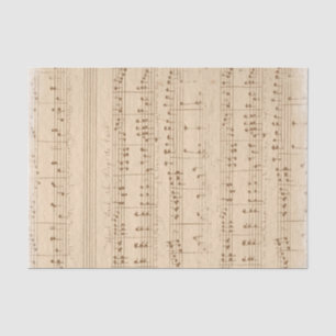 vintage old music sheet
