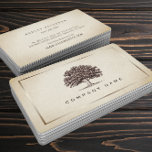 Vintage Old Oak Tree Elegant Business Card<br><div class="desc">Make a great first impression with these elegant oak tree business cards. The perfect identity for a variety of businesses or personal calling cards.</div>
