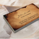 Vintage Old Paper Investigator Business Card<br><div class="desc">Old Burned Paper Investigator Business Cards.</div>