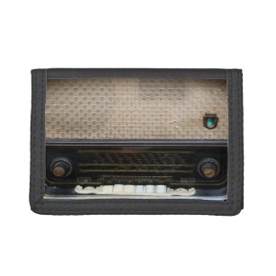 vintage old radio wallet