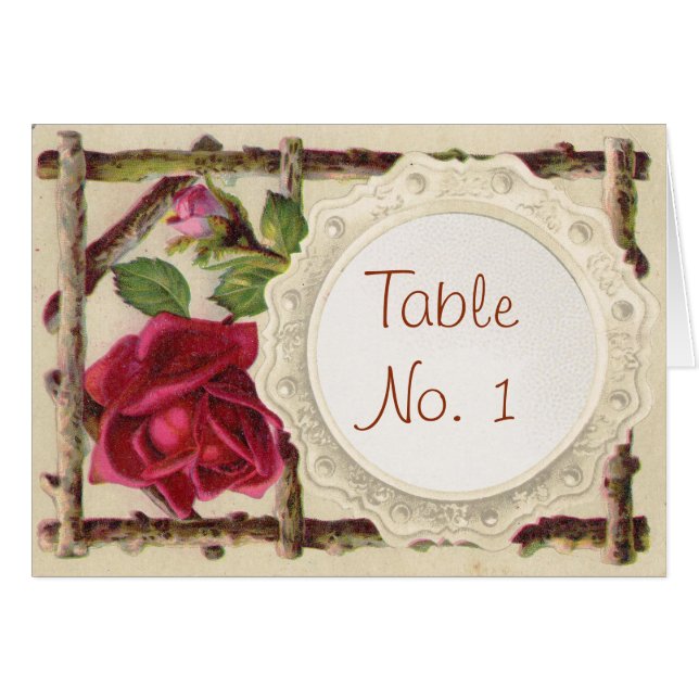 Vintage old rose rustic Victorian Antique (Front Horizontal)