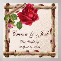 Vintage old rose rustic Victorian Antique Classic