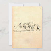 Vintage Old Rustic Chic Couple Comic Retro Wedding