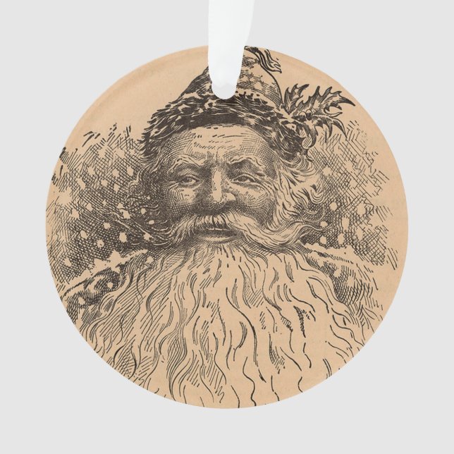 Vintage Old Saint Nick Ornament (Front)