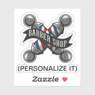 Vintage, old school barber shop (personalize it)