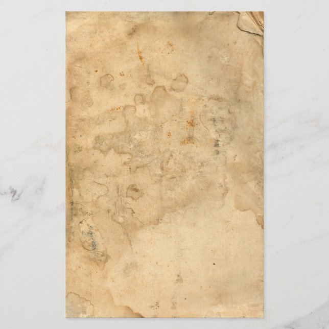Vintage Old Tea Stained Stationary Stationery (Front)