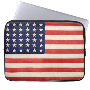 Vintage Old Thirty-Six Star American Flag Laptop Sleeve