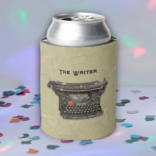 Vintage Old Time Writer Black Manual Typewriter Can Cooler