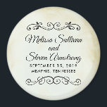 Vintage Old-Timey Western Wedding Save the Date Magnet<br><div class="desc">Wedding save the date magnet with a simple western-feel design. Set on a cream coloured vintage-looking parchment paper image. Soft brown aged edges give it a chic old-fashioned vibe. Fancy vintage-looking decorative dividers with your personalized text in between.</div>