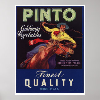 Vintage Old Vegetables Crate Labels Poster