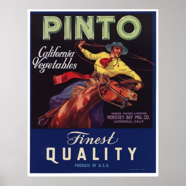 Vintage Old Vegetables Crate Labels Poster (Front)