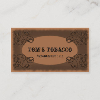 Vintage Old West business card template
