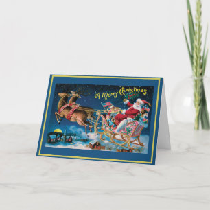 Vintage Old World Christmas Card