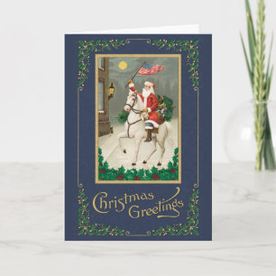 Vintage Old World Christmas Card