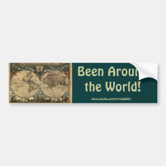 Vintage Old World Map Collection Bumper Sticker