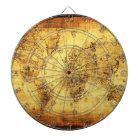 Vintage Old World Map Designer Dart Board