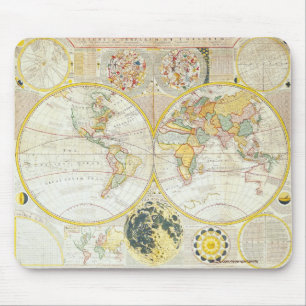 Vintage Old World Map History-lover Design Mouse Pad